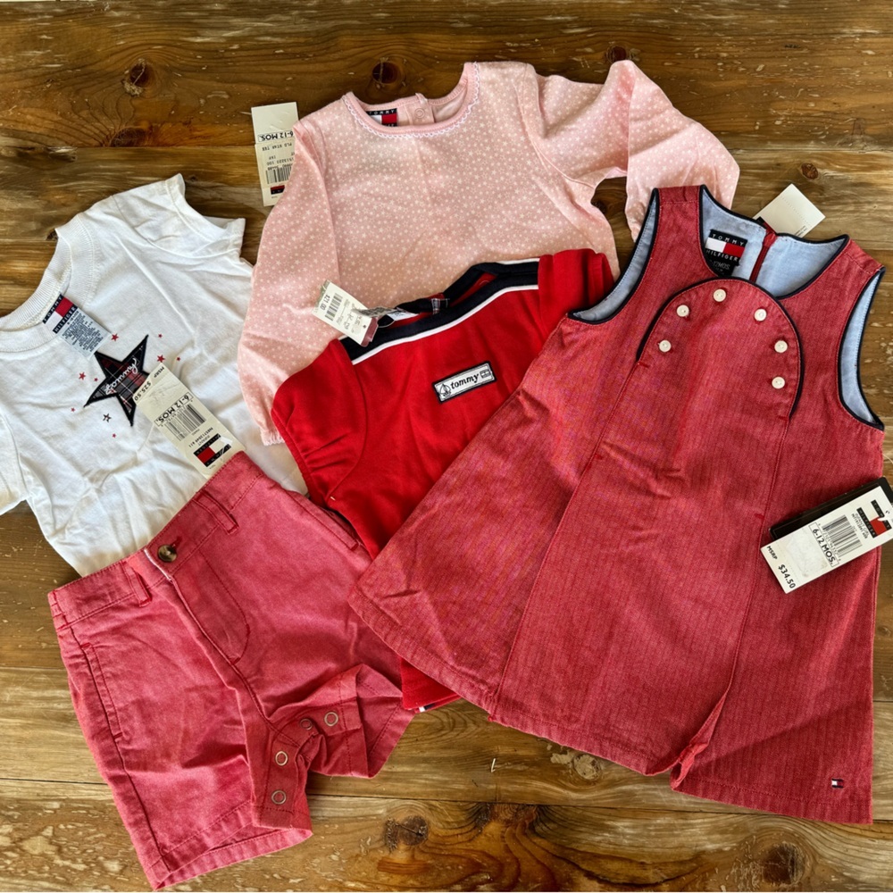 Vintage Y2K Tommy Hilfiger Baby Lot 6 12 months New Vintage Baby